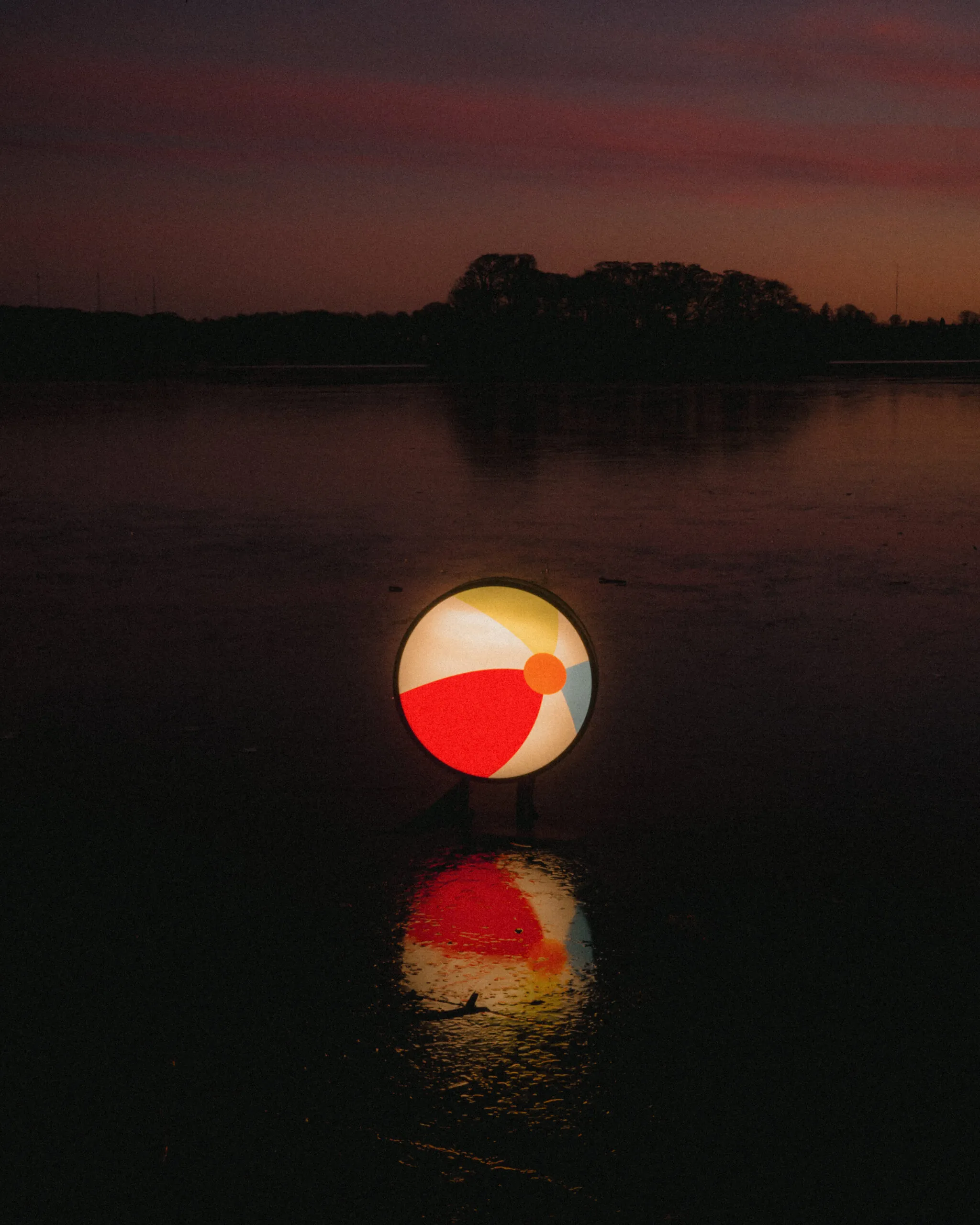 Sophienholm sculptures at dusk