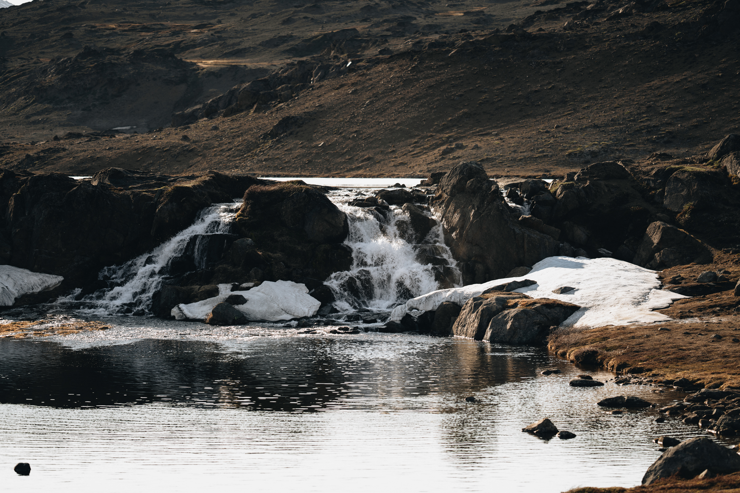 Waterfall in the Flower Valley. Photo by Filip Gielda - Visit East Greenland