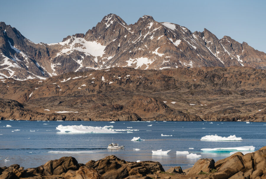 Boat charter heading out from Tasiilaq. Photo by Filip Gielda Visit East Greenland